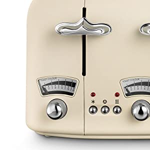 DeLonghi Argento Flora 4 Slice Toaster Pink CT04.PK - Callaghans